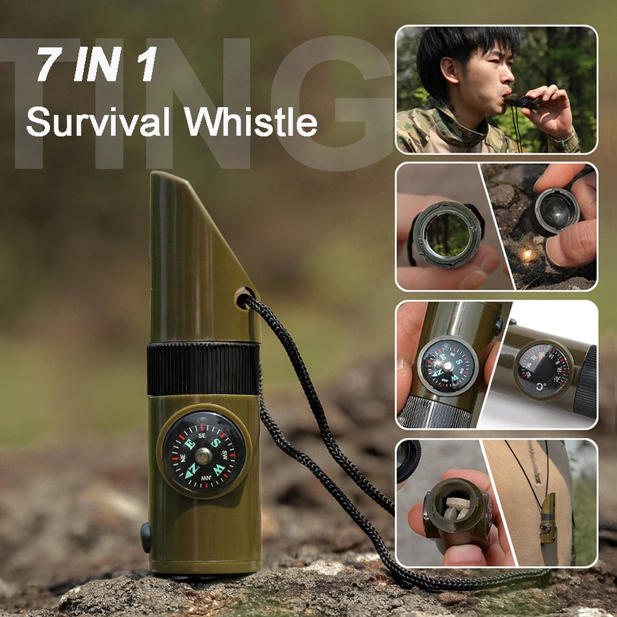 7in1 Portable Survival Outdoor Camping Tool - Image 1