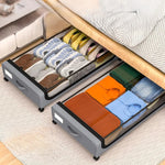 Underbed Storage Stackable Wheeled Box Organizer