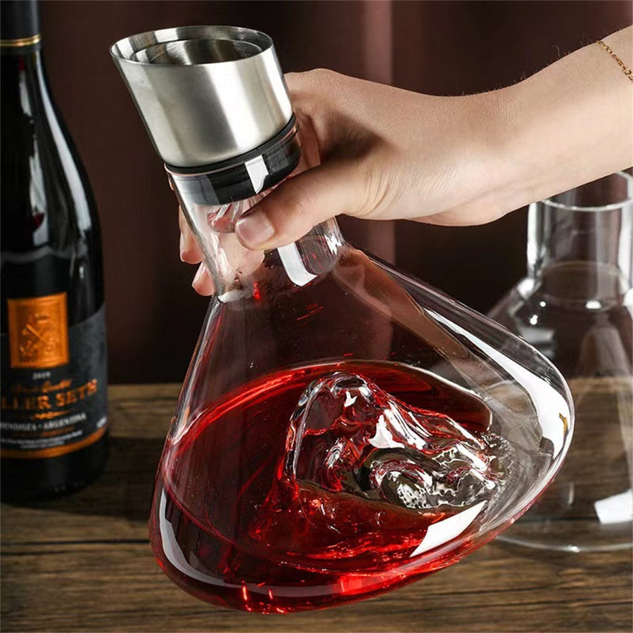 Dreamy Mountain Premium Crystal Wine Decanter - Image 2