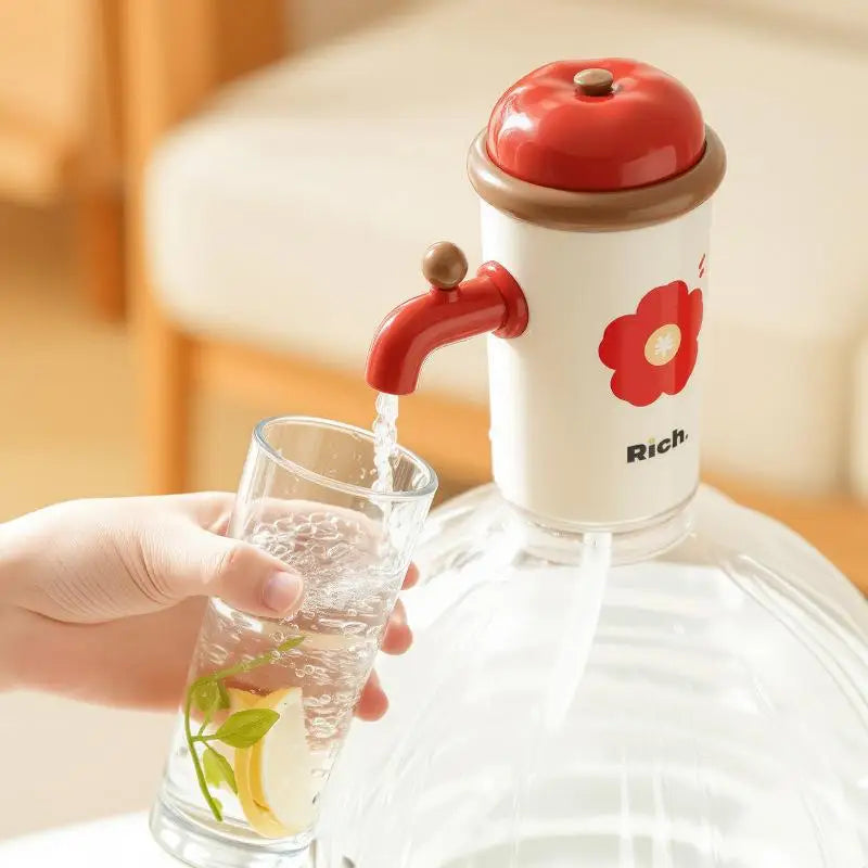 Retro Flower Automatic Water Bottle Dispenser - Image 3
