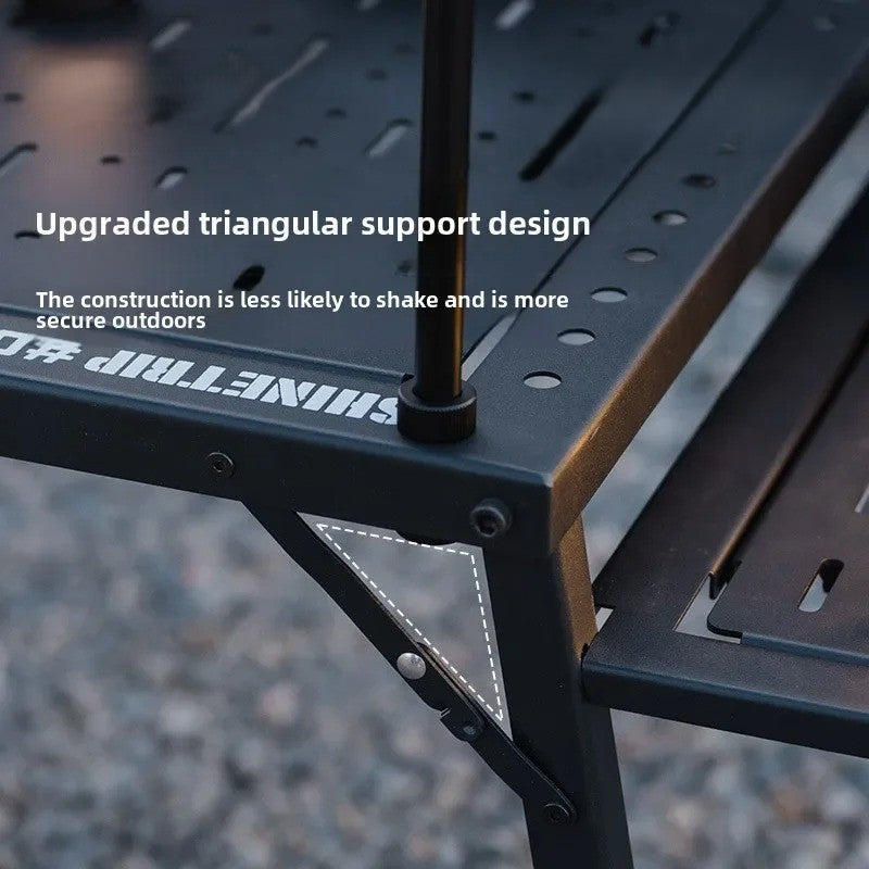 Carbon Steel Folding Multifunctional Easy Camping Table - Image 4