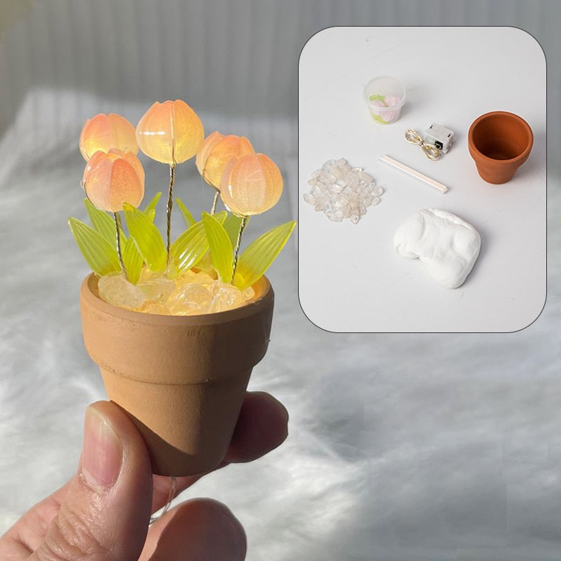 Creative DIY Rose Glow Night Lamp Decor - Image 8