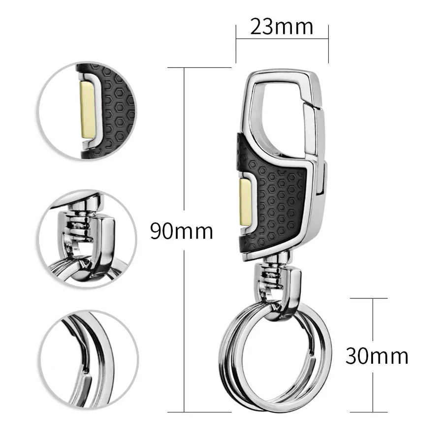 Sleek Twist Double Switch Keychain Clip - Image 7