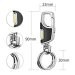 Sleek Twist Double Switch Keychain Clip