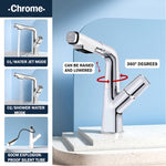 Futuristic Rotating European Pull Out Faucet