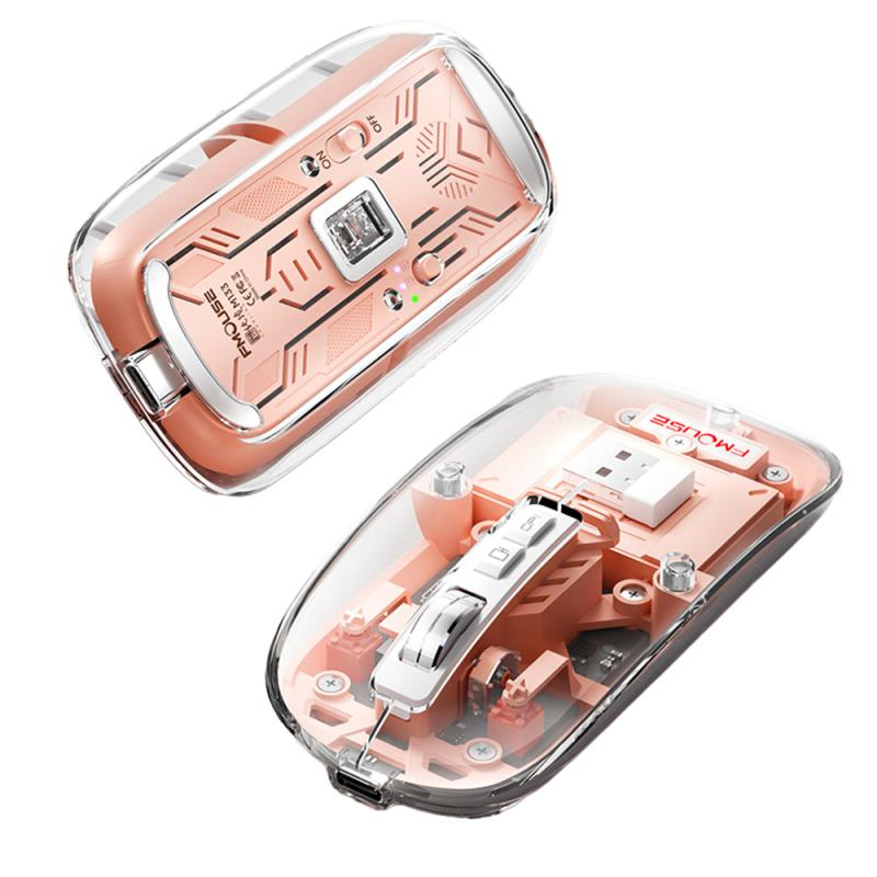 Silent Transparent Clear Click Wireless Mouse - Image 7