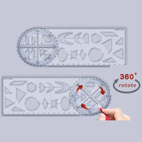Math Genius Multi-Angle Drawing Precision Ruler - Image 7