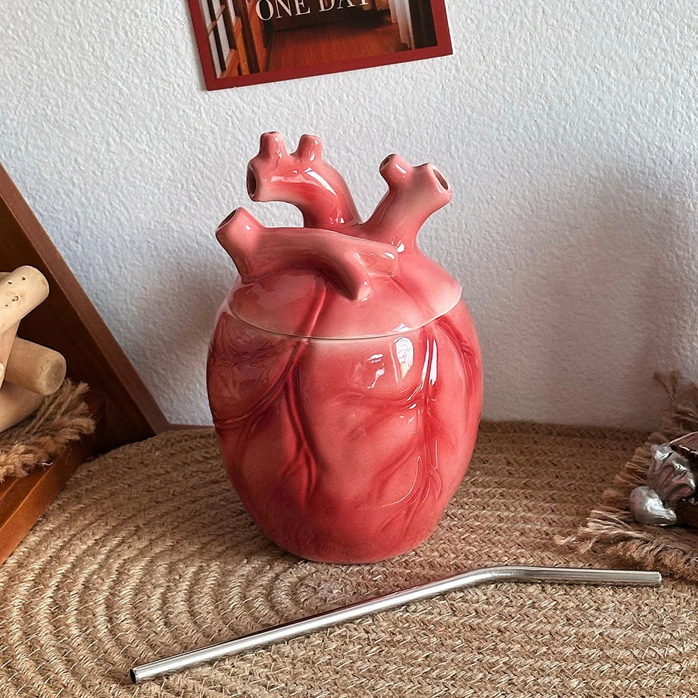 Skip a Beat Anatomical Heart Coffee Mug