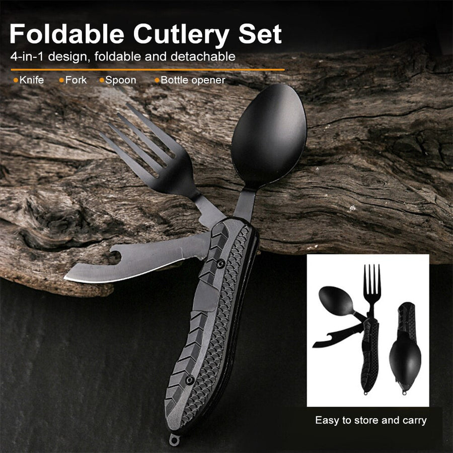 4in1 Easy Cary Travel Cutlery Tool - Image 2