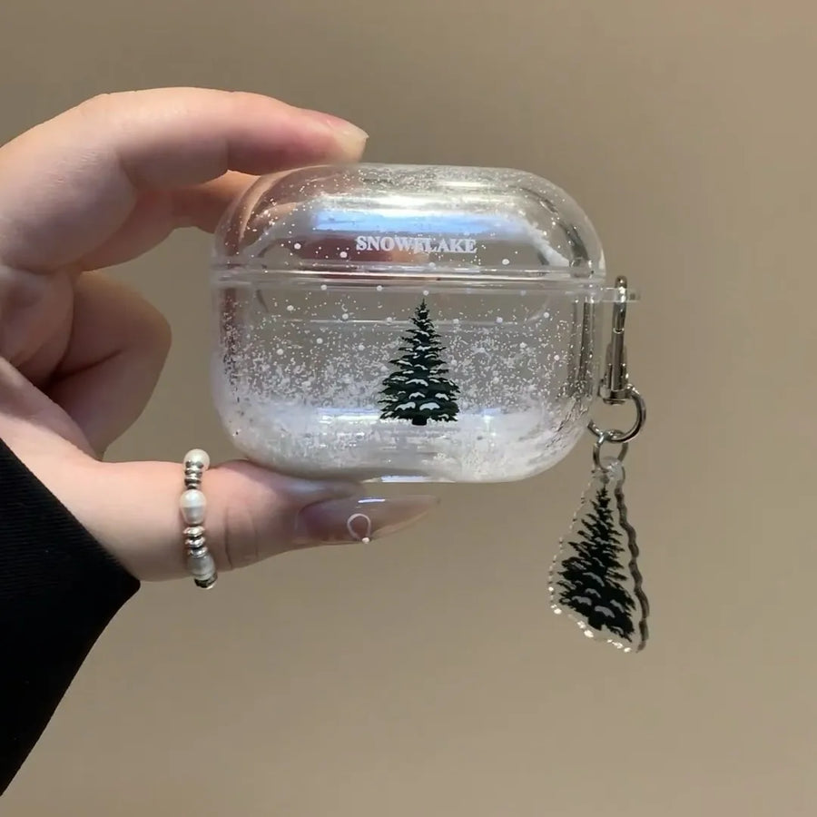 Frosted Tree Protective Transparent AirPods Case - Image 0