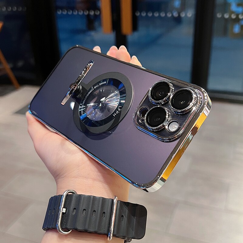 360 Rotating Transparent iPhone Holder Case - Image 5