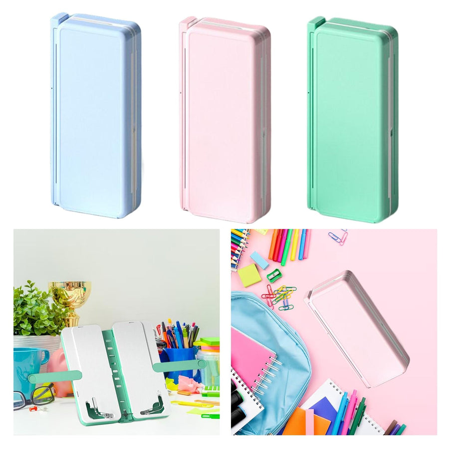 Study Now Multifunctional Foldable Book Stand Pencil Case - Image 7