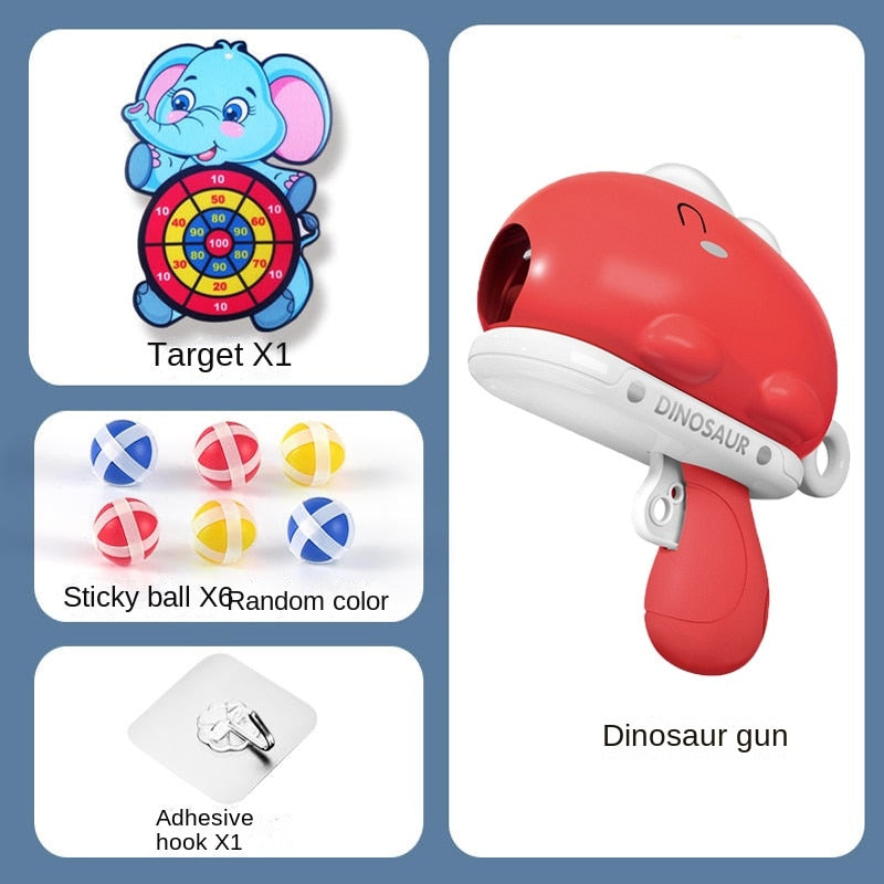 Cute Dinosaur Sticky Ball Dart Toy Set - Image 5