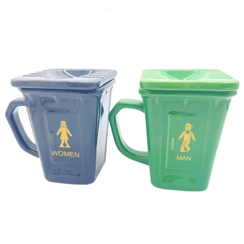 Squatting Toilet Shape Ceramic Mug - Image 3