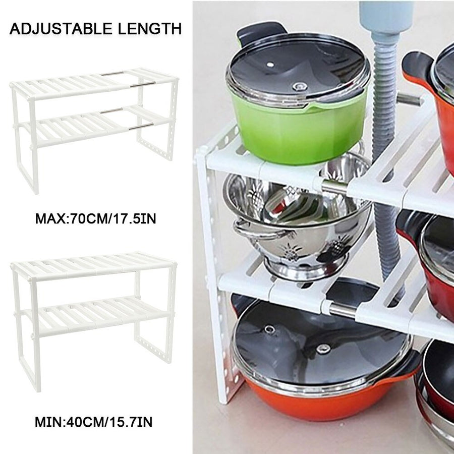 Under Sink Magic Organizer Adjustable Rack - Image 1