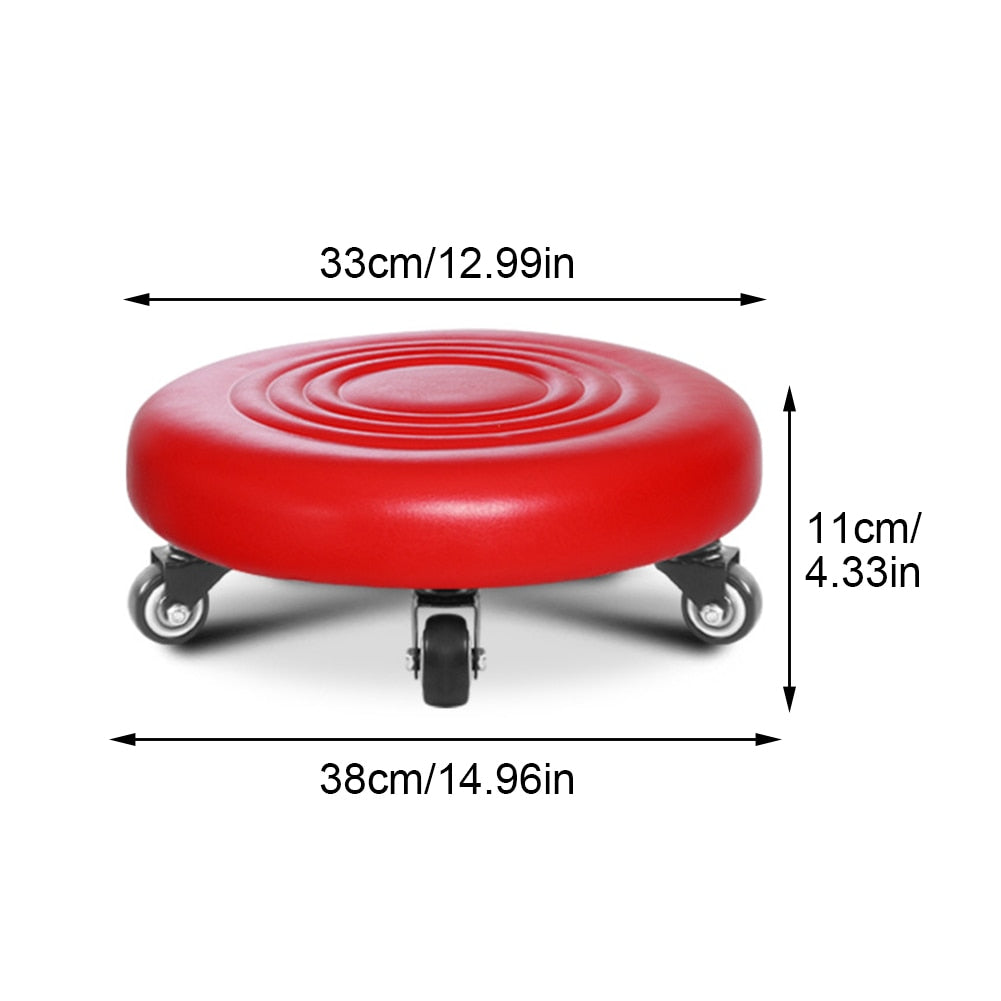 360 Rotating Wheeled Rolling Stool