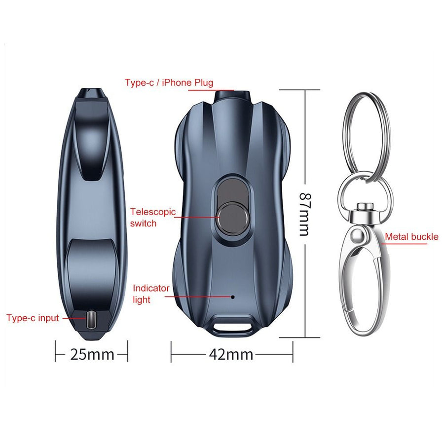 Mini Race Car Emergency Keychain Power Bank - Image 4