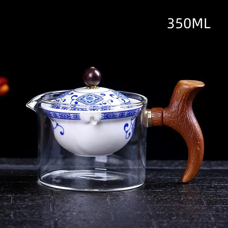 Traditional Harmony Ceramic Rotating Teapot - Image 9