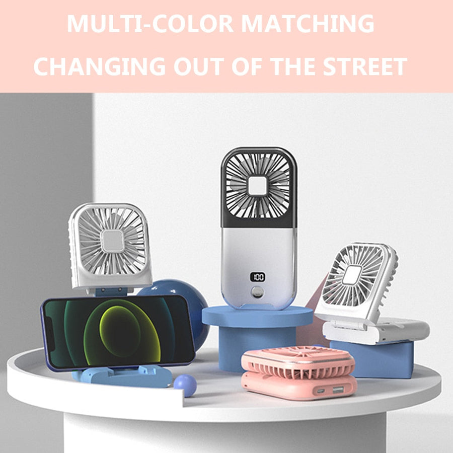 Portable Rechargeable Magic Phone Holder Cooling Fan - Image 8
