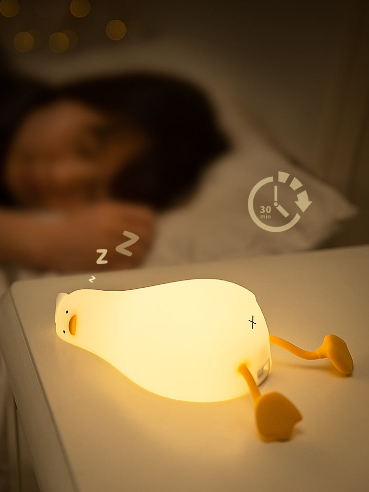 Lazy Flat Duck Atmosphere Night Lamp - Image 4