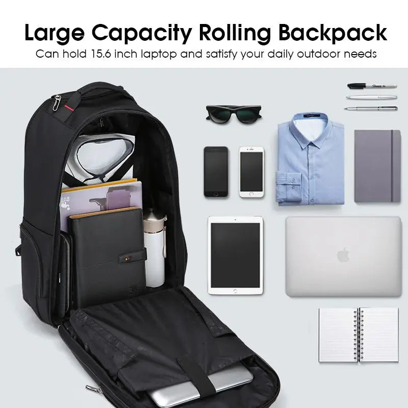 Large Capacity Comfortable Business Travel Trolley Backpack - Image 5