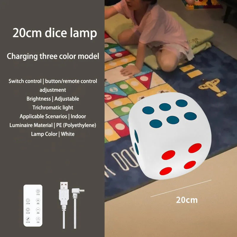 Huge Dice Bedside Atmosphere Floor Table Lamp - Image 6