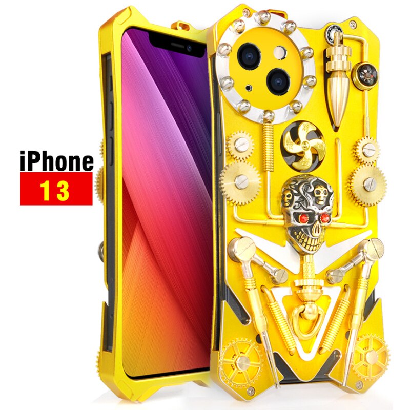 Mechanic Skull Cyberpunk Style iPhone Case - Image 19