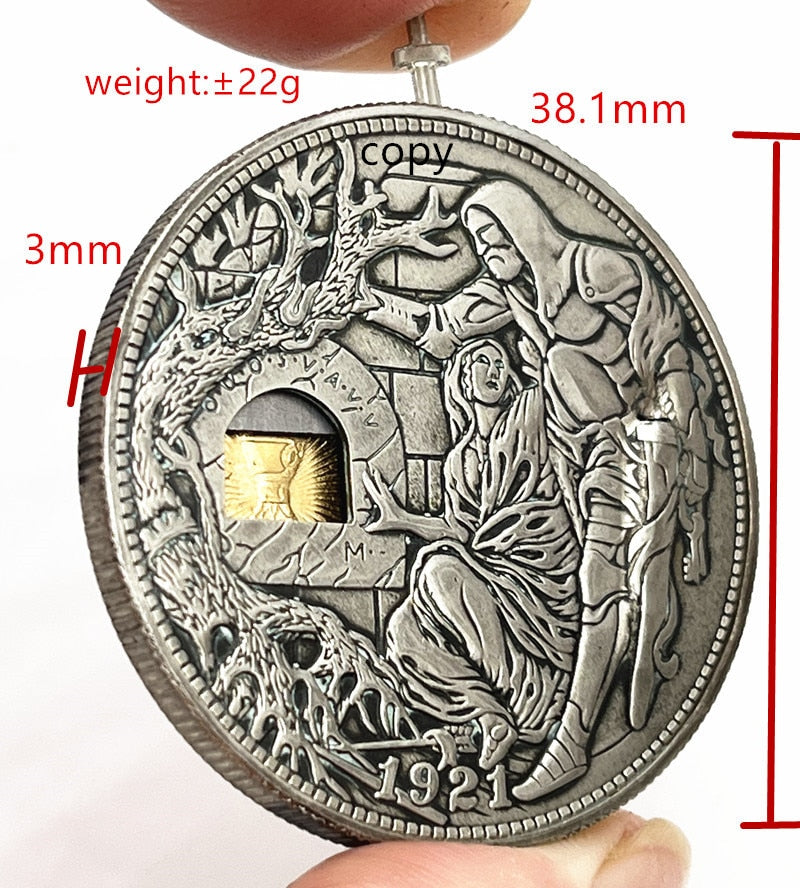 Handmade Secret Mystic Mechanic Collectible Nickel - Image 6