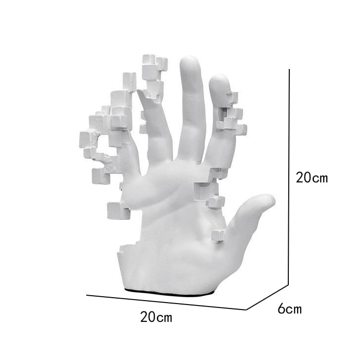 Modern Artful Touches Hand Statue Decor - Image 5