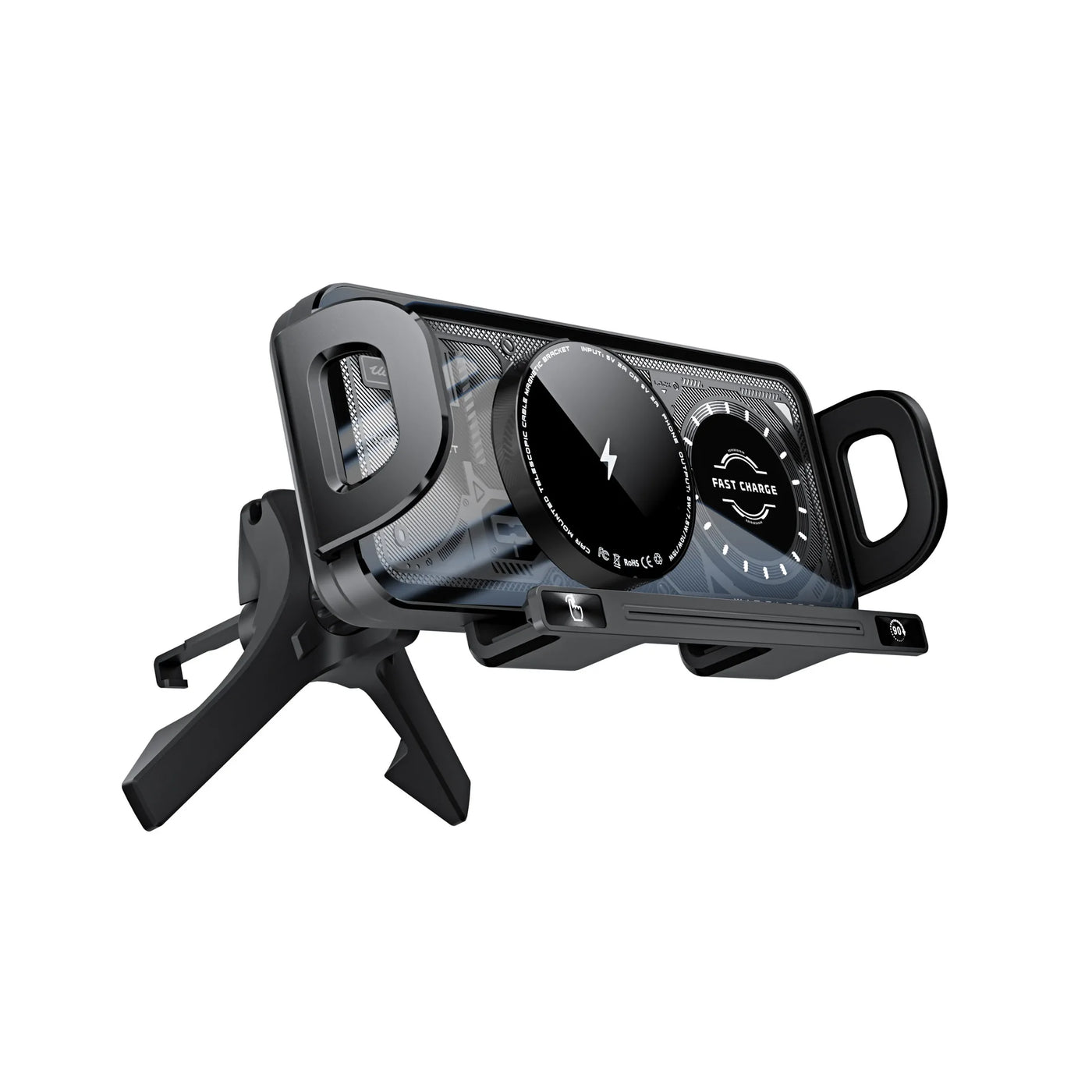 Smart Auto-Clamping Car Wireless Charger - Image 6