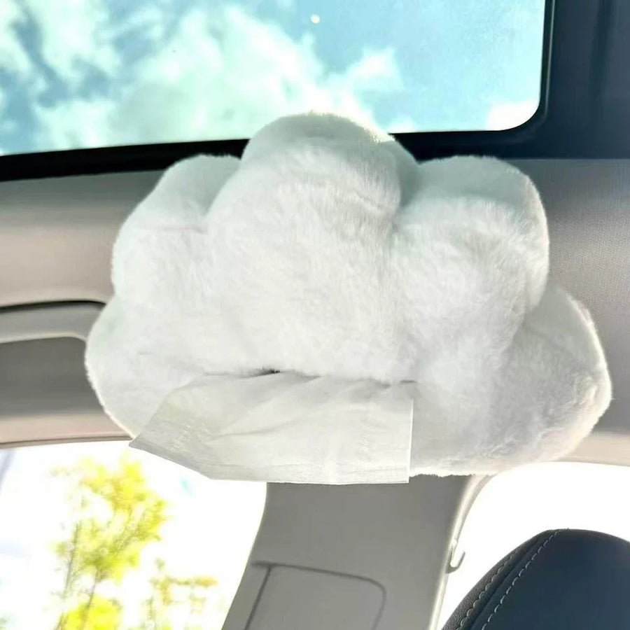 Cloud Shape Hanging Car Tissue Box - Image 6