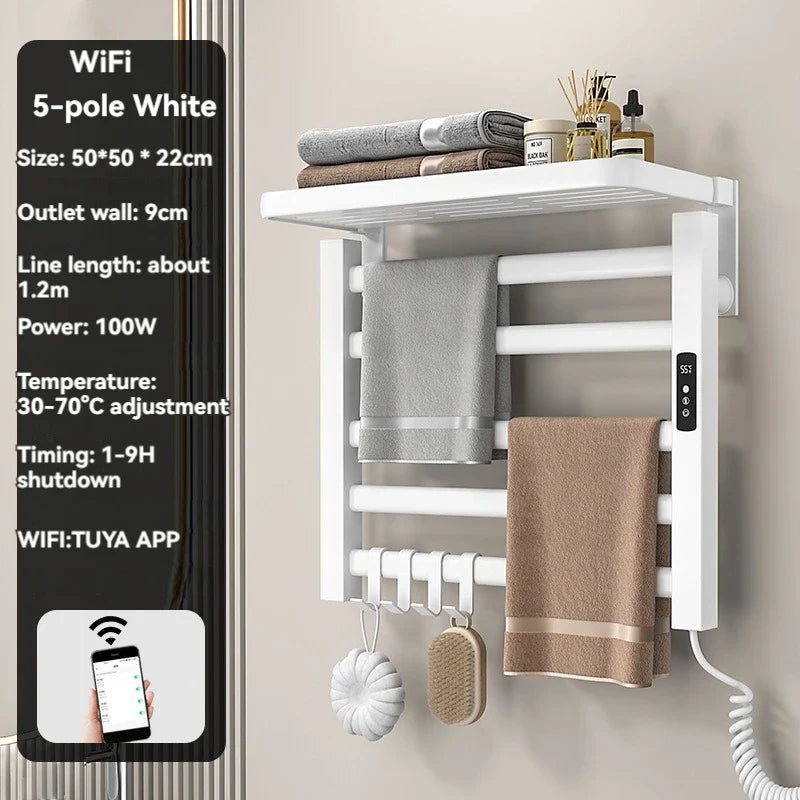 Intelligent Electric Heated Towel Drying Organizer Rack - Image 19