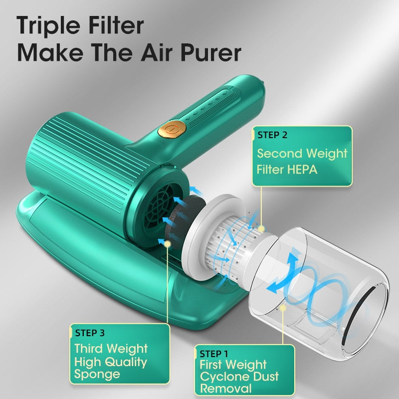 Wireless UV Sterilization Mite Removing Vacuum Cleaner - Image 2