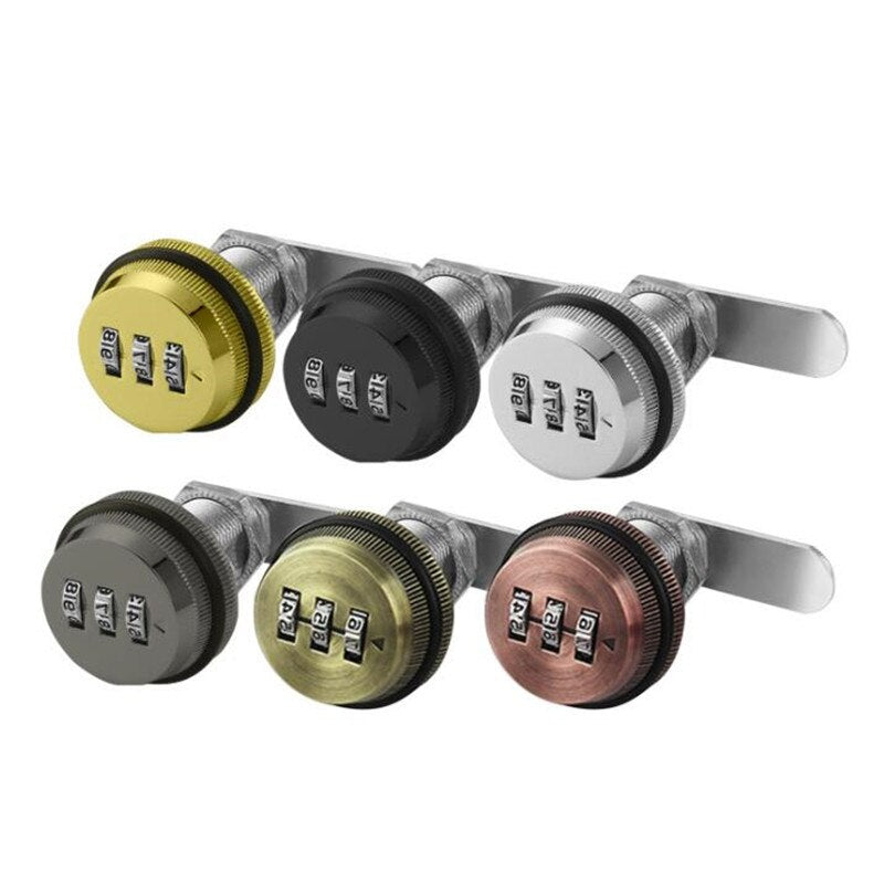 3-Digit Mechanical Password Cabinet Lock - Image 4