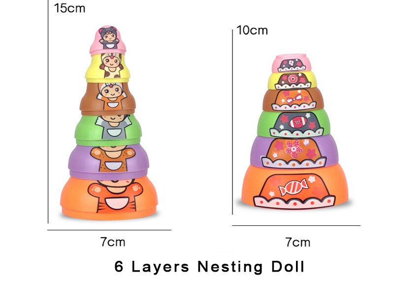 Educational Colorful Kids Matryoshka Dolls - Image 8