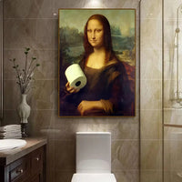 Restroom Renaissance Quirky Parody Bathroom Art Poster - Image 3