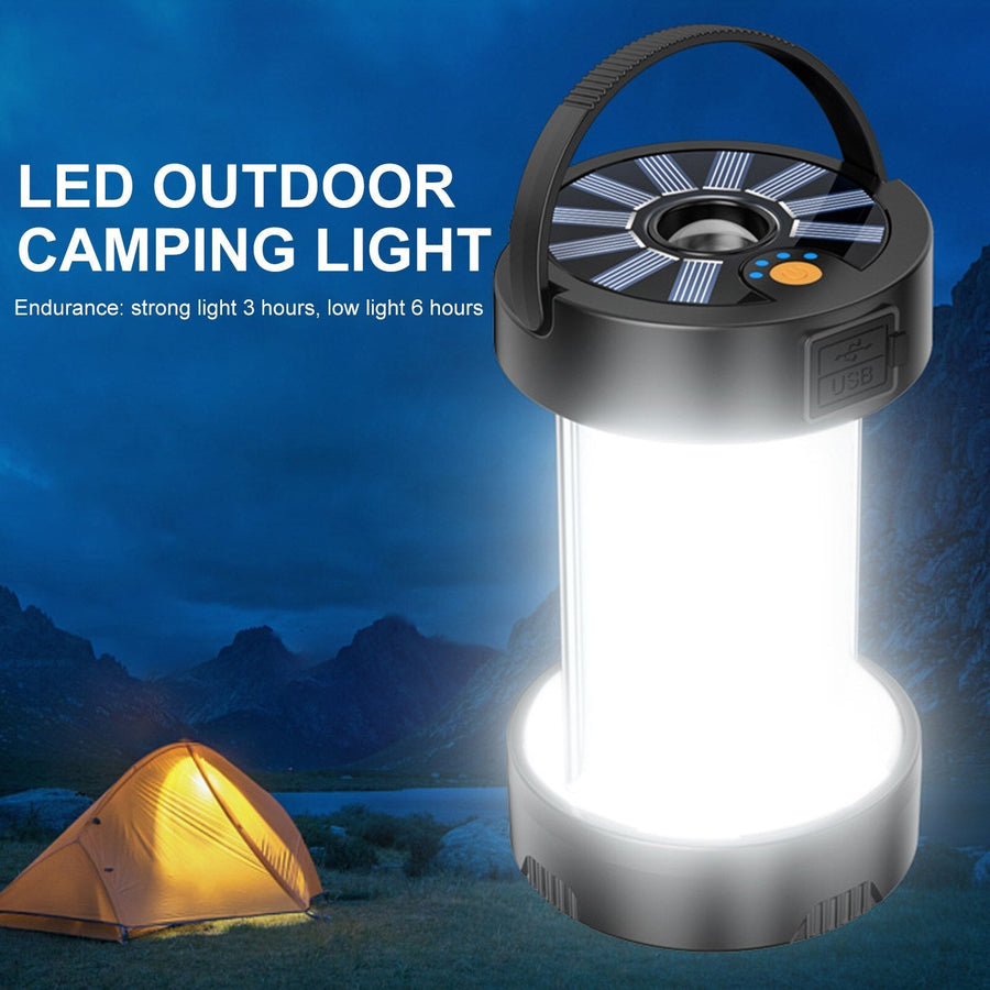 Magnetic Solar Powered Emergency Camping Light - Image 2