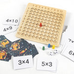 Educational Wooden Multiplication Montessori Board