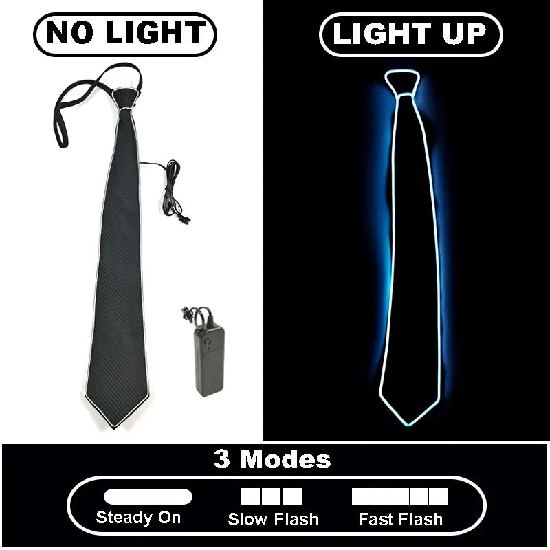 Neon Glow LED Party Tie - Image 11