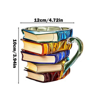 Stacked Books Shape Coffee Mug - Image 4