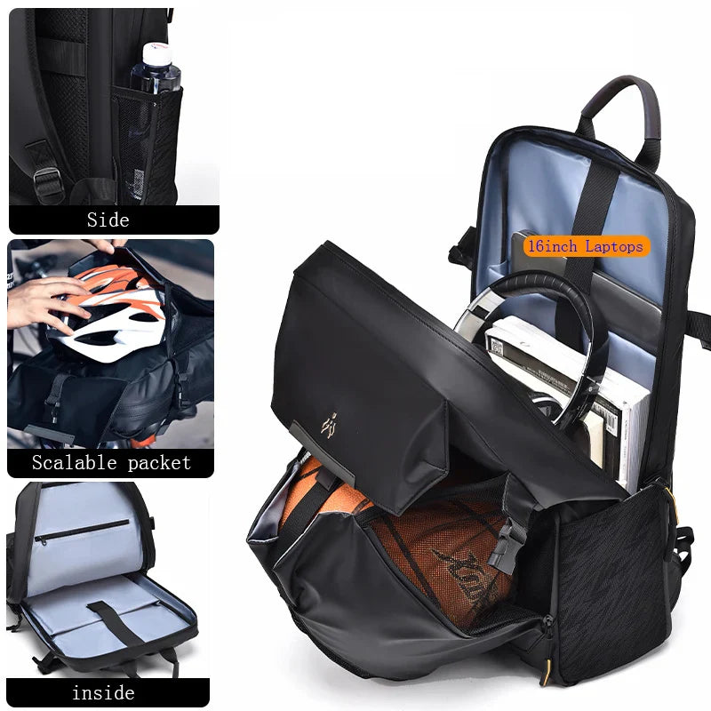 Multi-Compartment Urban Life Travel Backpack - Image 4