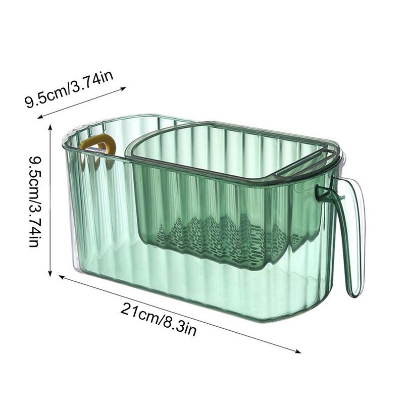 Clear Stack Transparent Double-Layer Basket - Image 8