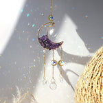 Crystal Sun Catcher Moon Decor