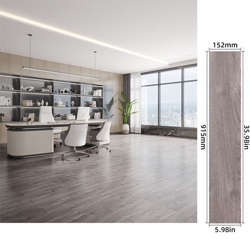 Modern Wood Grain PVC Self-Adhesive Floor Sticker