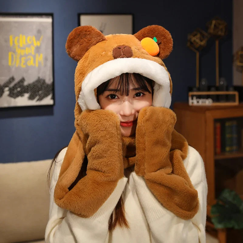 Cute Plush Cartoon Animals Soft Warm Gloves - Image 8