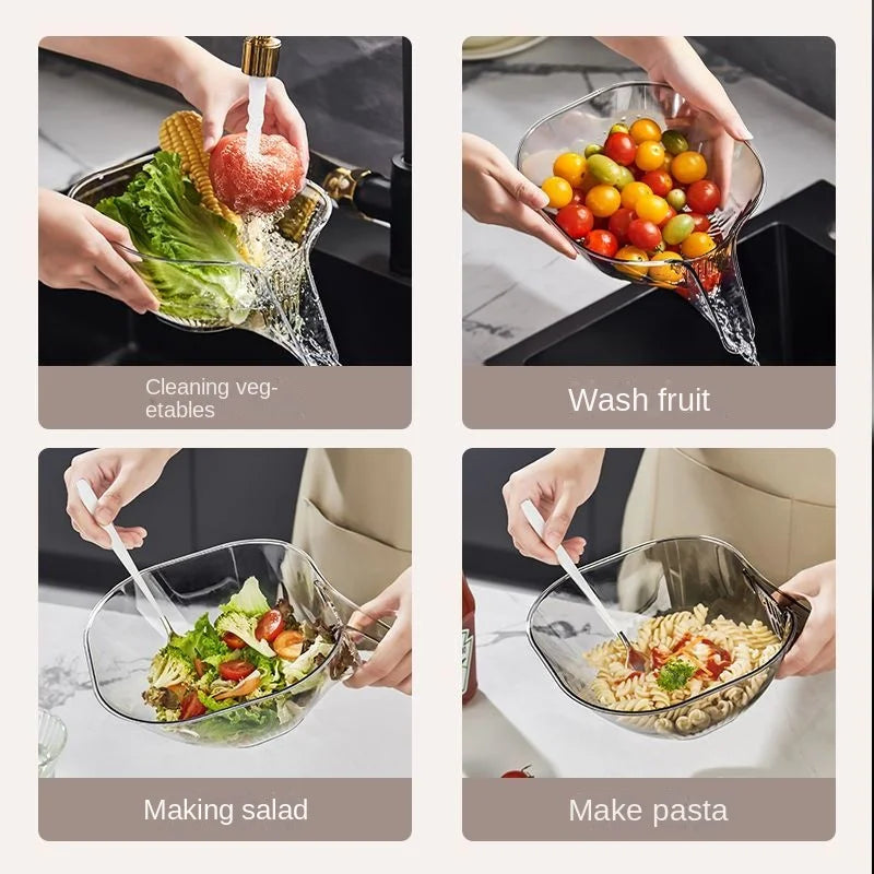 Crystal Clear Multifunctional Kitchen Drain Basket - Image 5