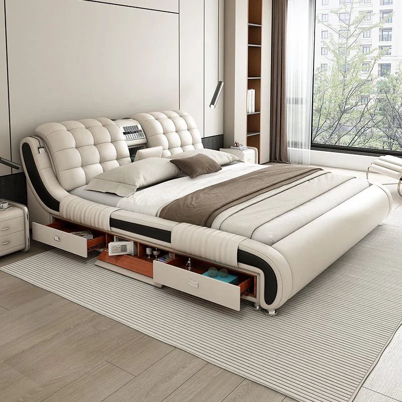 Ultimate Comfort Leather Smart Massager Bed - Image 5