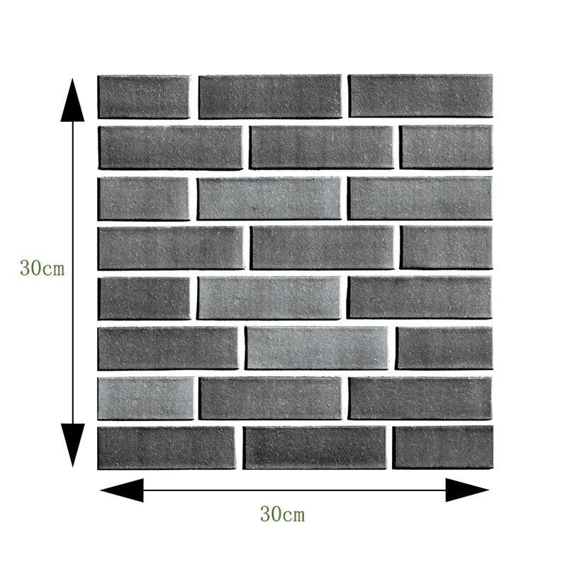 3D Wall Brick Pattern Decal