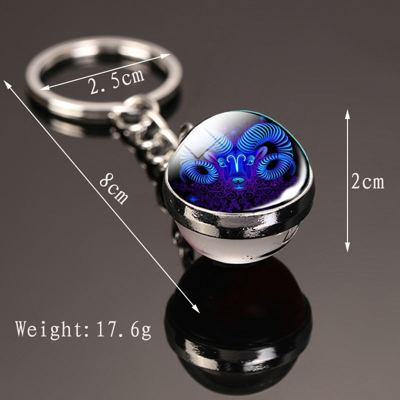 Cosmic Luminous Glass Keychain - Image 13