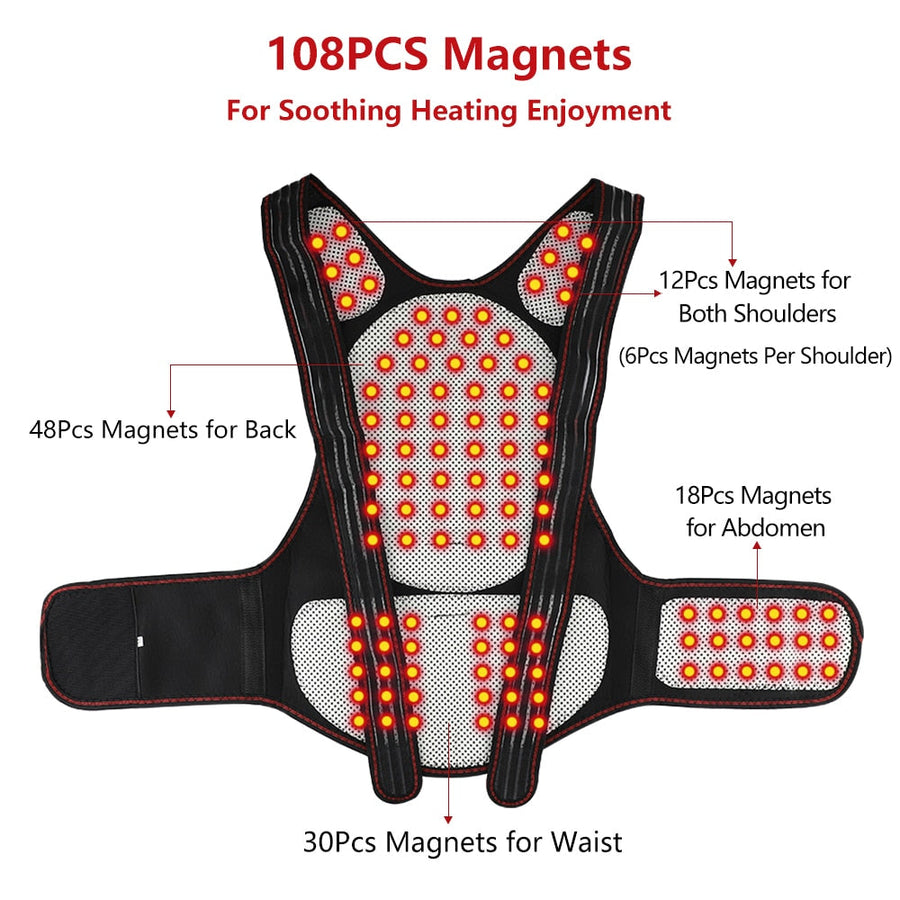 Self-Heating Magnetic Back Support Massager - Image 6